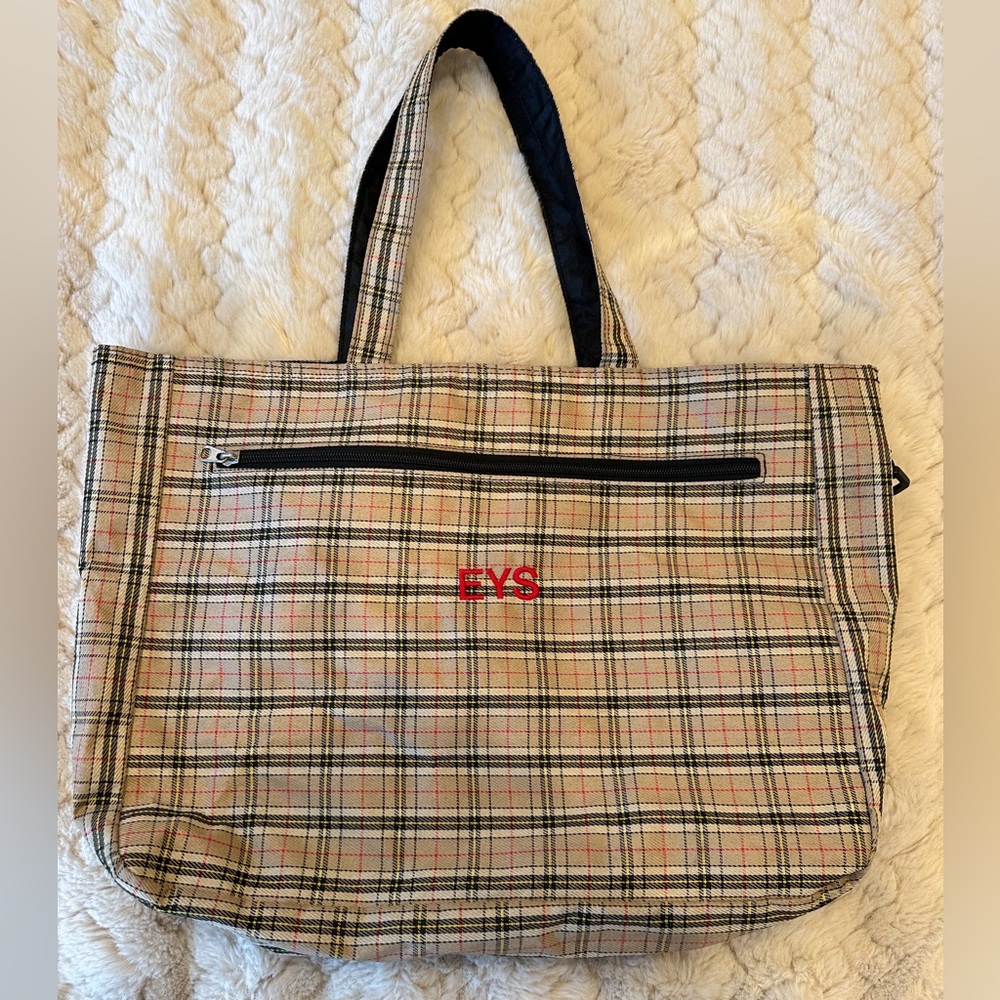 Eys Tote Plaid Bag